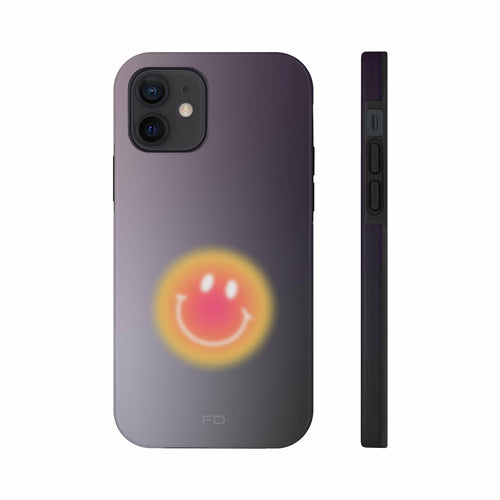 Smiley Face Tough iPhone Case with Wireless Charging