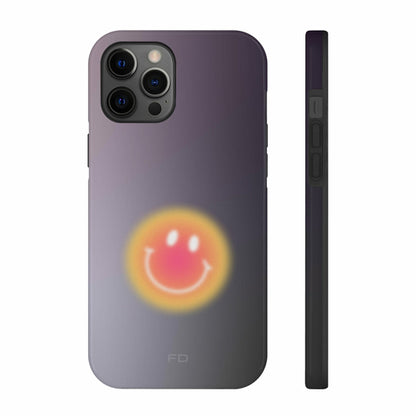 Smiley Face Tough iPhone Case with Wireless Charging