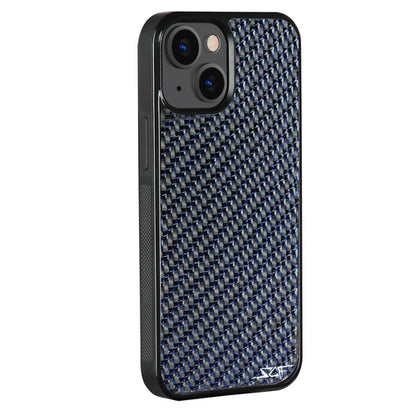 iPhone | Blue Laced Real Carbon Fiber Phone Case | CLASSIC Series