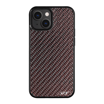 iPhone Red Laced Real Carbon Fiber Phone Case Classic Series