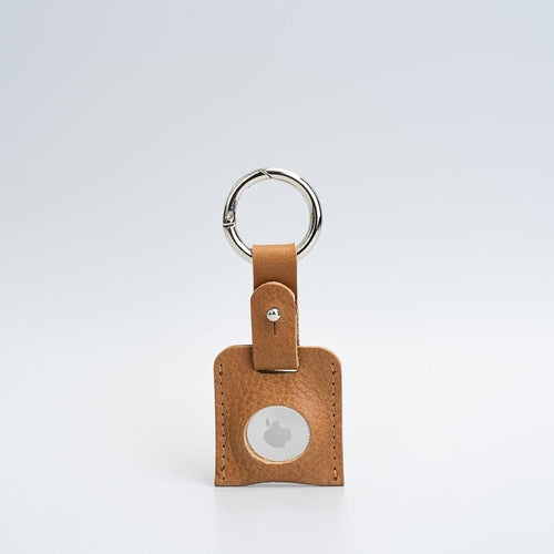 Leather AirTag Keychain Holder