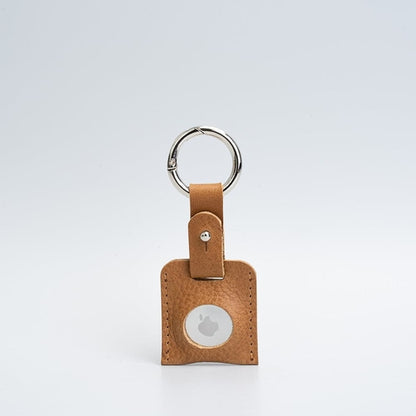 Leather AirTag Keychain Holder