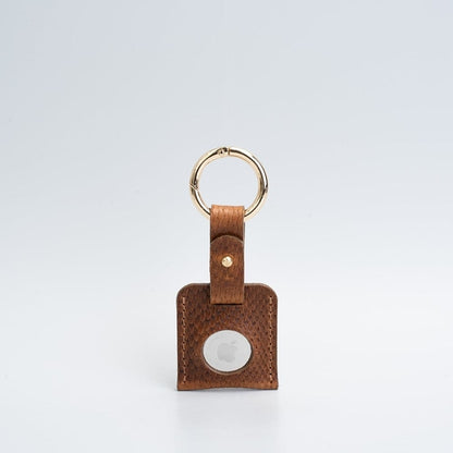 Leather AirTag Keychain Holder