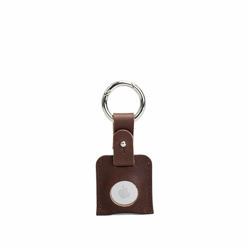 Leather AirTag Keychain Holder