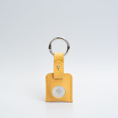 Leather AirTag Keychain Holder