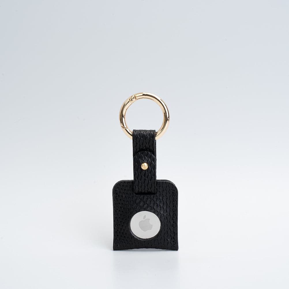 Leather AirTag Keychain Holder