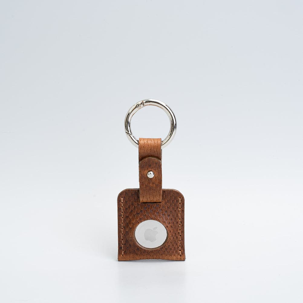 Leather AirTag Keychain Holder
