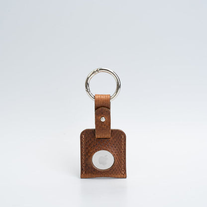 Leather AirTag Keychain Holder