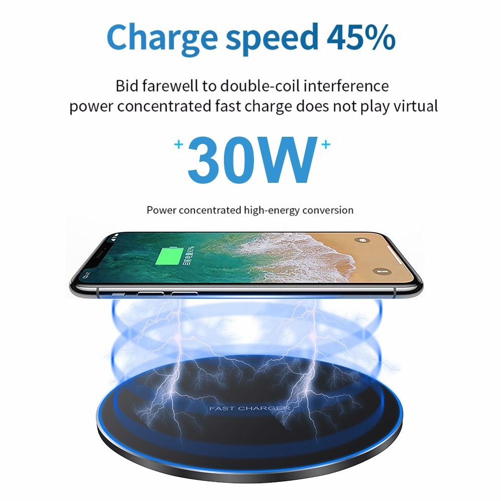 Dragon W9 30W Ultra Thin Wireless Charging Pad