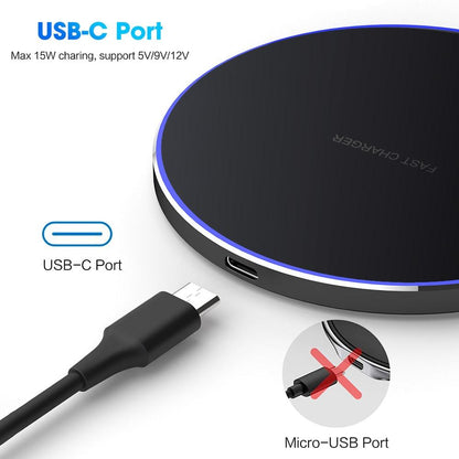 Dragon W9 30W Ultra Thin Wireless Charging Pad