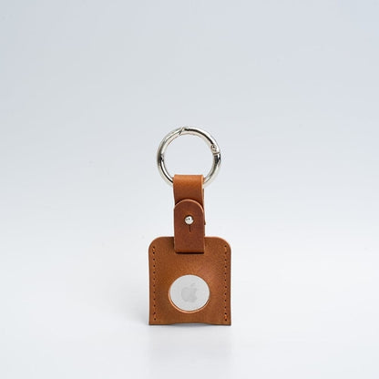 Leather AirTag Keychain Holder